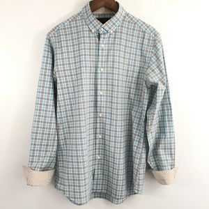 Ben Sherman Size L Plaid Button Down Shirt